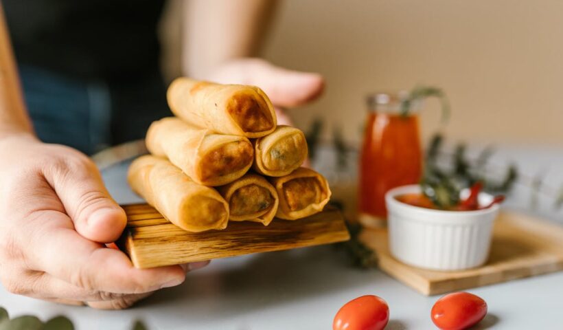 ICE-CREAM ROLLS WITH MASALA DOSA